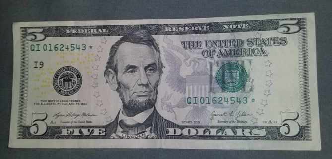 $5 Star note 2021 series 