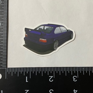 Dark blue purple nice car sports racing large sticker decal NEW 