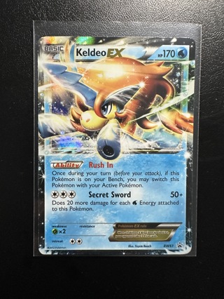 Keldeo EX Black and White Black Star Promo #BW61 Pokemon Card