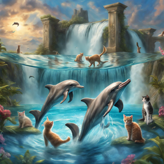 Listia Digital Collectible: Dolphins & Cats