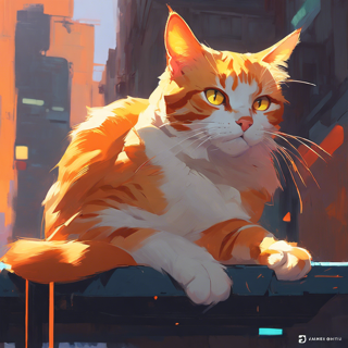 Listia Digital Collectible: Orange Tabby Cat