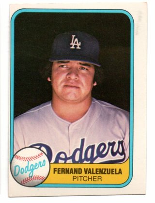 1981 Fleer Fernando Valenzuela Rookie