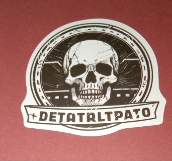 Skull motorcycle sticker #1