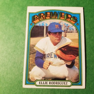 1972 - TOPPS BASEBALL CARD HI NO. 421 - ELLIE RODRIGUEZ - BREWERS