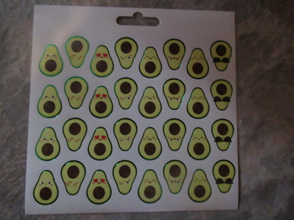 Fun new stickers.  Super Cute AVOCADOS stickers ~~ So cute!!