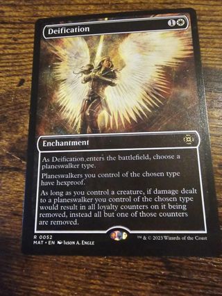 Magic the gathering mtg Deification rare card March of the machine