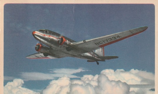 Vintage Used Postcard: c: Flagship American Airlines