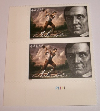 Scott #4380, A. Lincoln, 2 Useable 42¢ US Postage Stamps