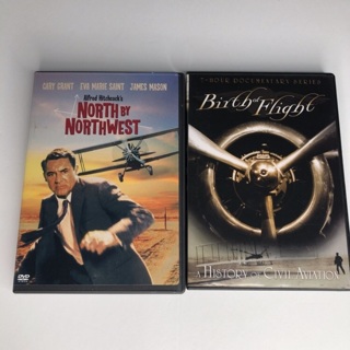Lot of 2 DVD movies North by Northwest and Birth of Flight