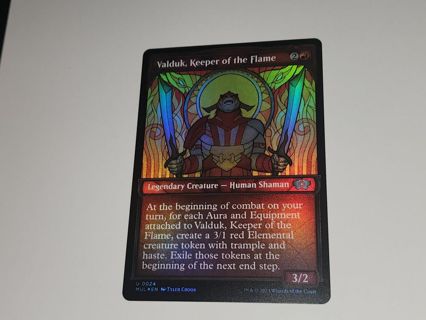 Magic the gathering mtg Valduk Keeper of the flame foil March of the Machine