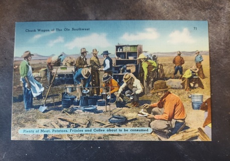 Chuck Wagon Postcard 