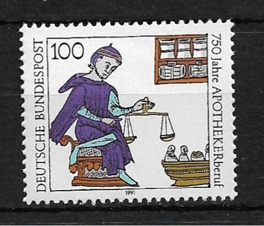 1991 Germany Sc1620 Pharmacy Profession 750th Anniversary MNH