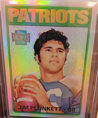 2001 TOPPS ARCHIVE JIM PLUNKETT #65 NEW ENGLAND PATRIOTS