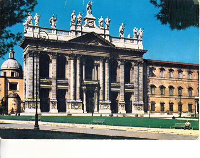 Vintage Postcard Basillca, Rome, Italy