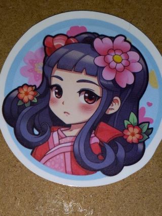 Anime Cute one new vinyl laptop sticker no refunds regular mail only