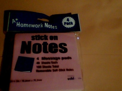 Homework notes 4 pack