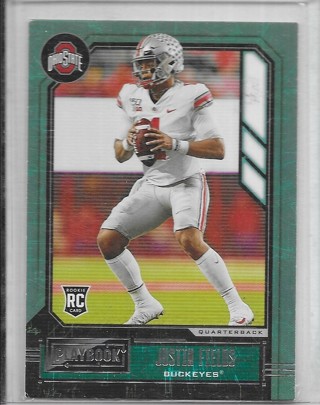 Justin Fields 2021 Chronicles Draft Playbook #222 Rookie Card