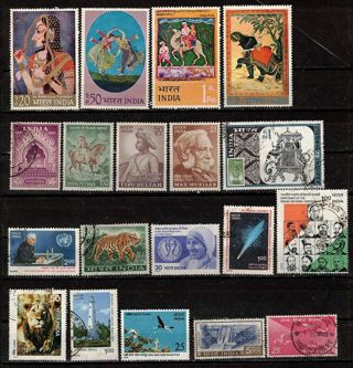 India Commemoratives with Giant Stamps