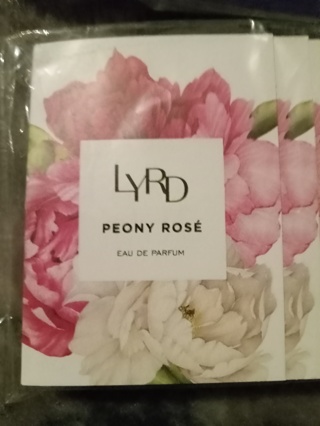 Lyrd peony rose avon sample vial new
