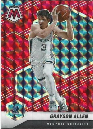 2020-21 MOSAIC GRAYSON ALLEN RED PRIZM REFRACTOR CARD