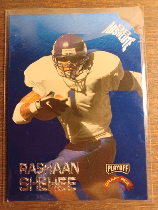 1998 Absolute Draft Picks Blue Die Cuts ~ Rashaan Shehee 