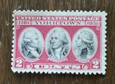 Scott 703 – 2¢ Yorktown – 150th Anniversary – USED – Uncancelled