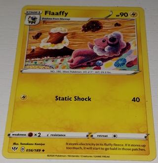 ⚡ Pokemon Card Flaaffy 056/189 Uncommon ⚡ 140 HP Darkness Ablaze