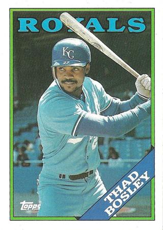 Thad Bosley 1988 Topps KanSas City Royals