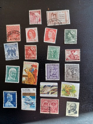 20 Old Australian Stamps
