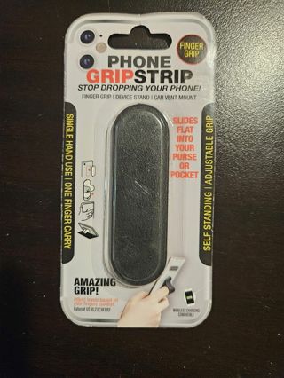 Phone grip strip