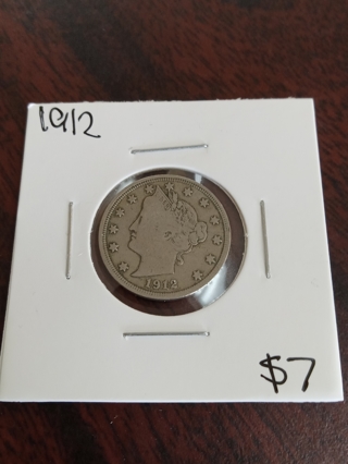 1912 V-Nickel US Coin (111 years OLD.)