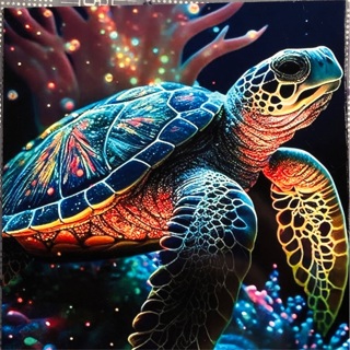 Sea Turtle - 3 x 3” MAGNET - GIN ONLY