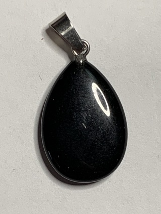 SHORT TEARDROP STONE/CHARM/PENDANT~#10~WITH CLASP FOR JEWELRY MAKING~FREE SHIPPING!