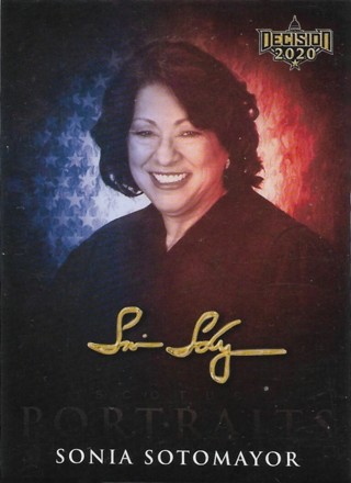 2020 Decision 2020 Supreme Court Justice Portraits #SCOTUS6 Sonia Sotomayor