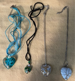 Four Heart Necklaces 