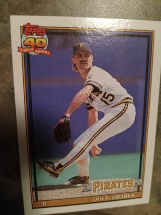 1991 TOPPS DOUG DRABEK PITTSBURGH PIRATES BASEBALL CARD# 685