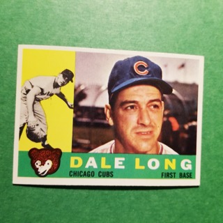 1960 - TOPPS EXNT - NRMT BASEBALL - CARD NO - 375 - DALE LONG - CUBS