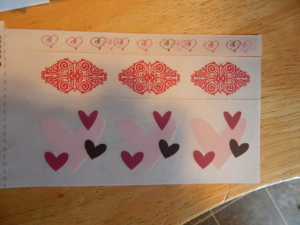 RUB-ON TRANSFERS.   NEW!   LETTERS & LOVE  Themed