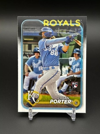 2024 Topps Series 2 Logan Porter Rookie Card #666 Kansas City Royals