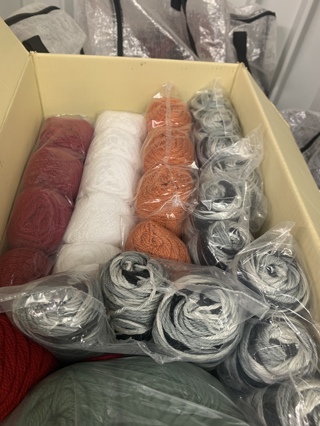 NWT 3 POUNDS OF ASSORTED MYSTERY YARN