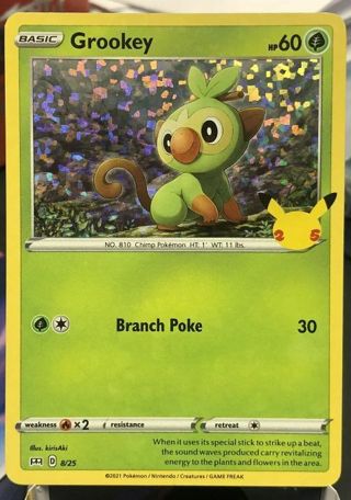 NM Holo McDonald's 25th anniversary Grookey Pokemon card TCG