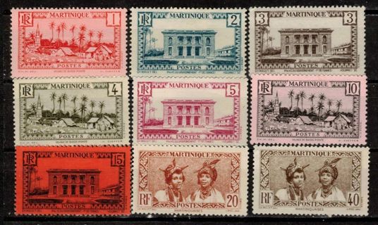 Martinique Stamps 1933-1940