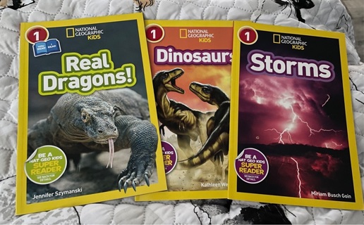 3 national geographic kids level 1 books