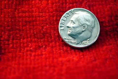 1976d Franklin Dime.