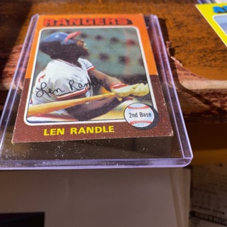 1975 topps len Randle baseball card 