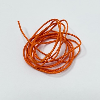 Orange Coated Hemp Cording for Jewelry Making 
