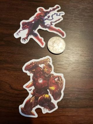 Marvel Zombies Iron Man & Spider-Man Vinyl Decal Laptop Skateboard Scrapbook Crafts