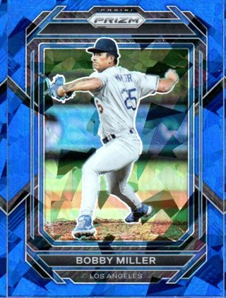 2023 Panini Prizm Bobby Miller Blue Ice