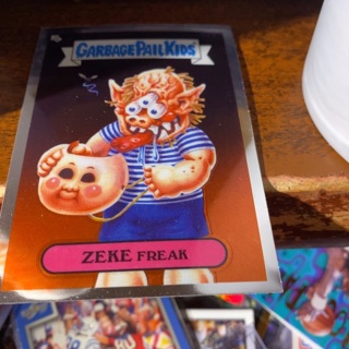 2022 topps foil garbage pail kids zeke freak card 