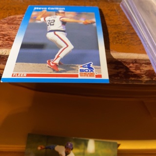 1987 fleer Steve Carlton baseball card 